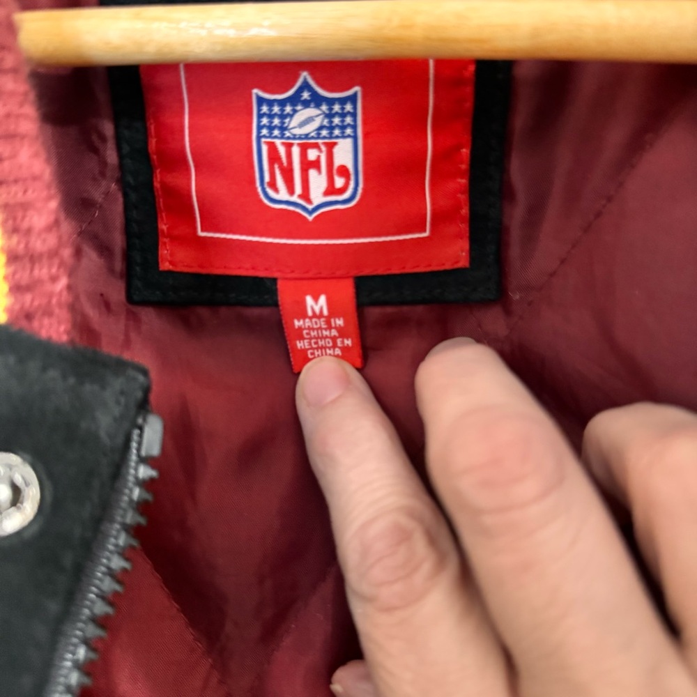 Washington Redskins Leather Vintage Medium NFL G-III NFL Bomber - Picture 15 of 16